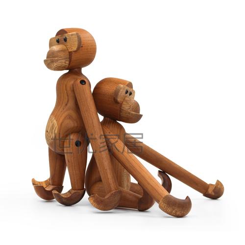 厂家批发北欧丹麦kay bojesen木玩猴子摆件木制工艺品_产品_世界工厂